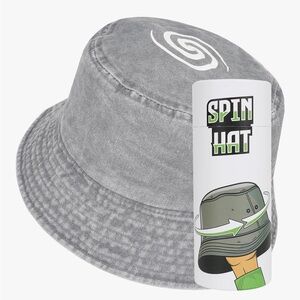 Wackiez Spin Hat Gray Bucket Hat with Spiral Design